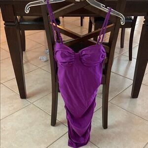 City Studio Purple Mini Dress